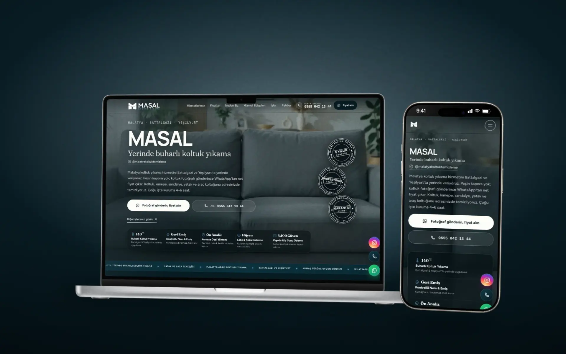MASAL Koltuk Yıkama — Local SEO & GEO