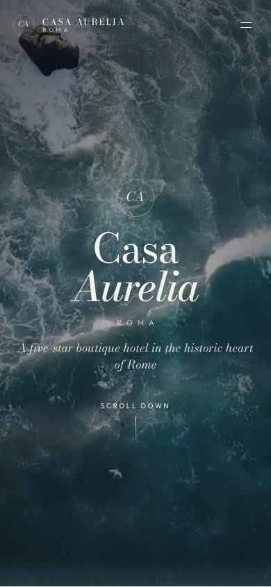 Casa Aurelia Roma, mobile view
