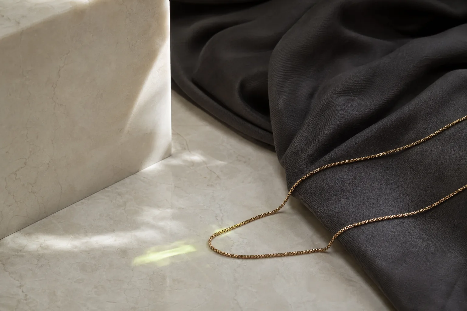 Minimal product still life with soft natural light
