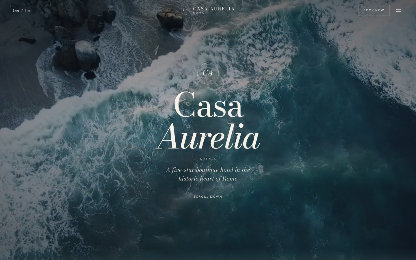 Casa Aurelia Roma, desktop view