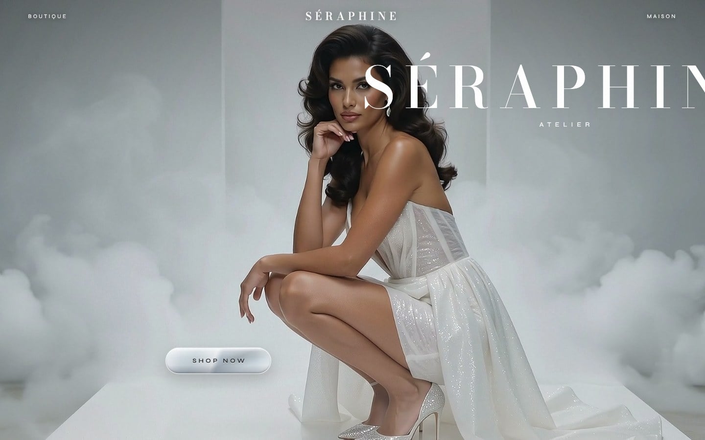 Séraphine Atelier, desktop view