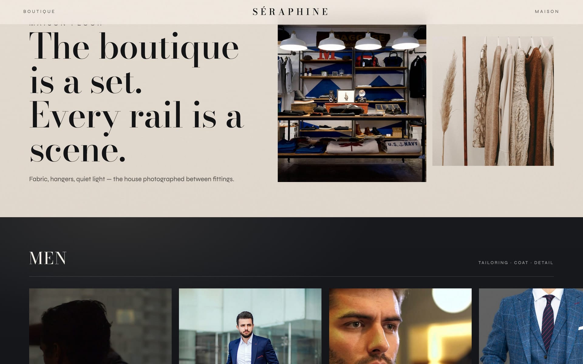 Maison floor story with boutique atmosphere photography