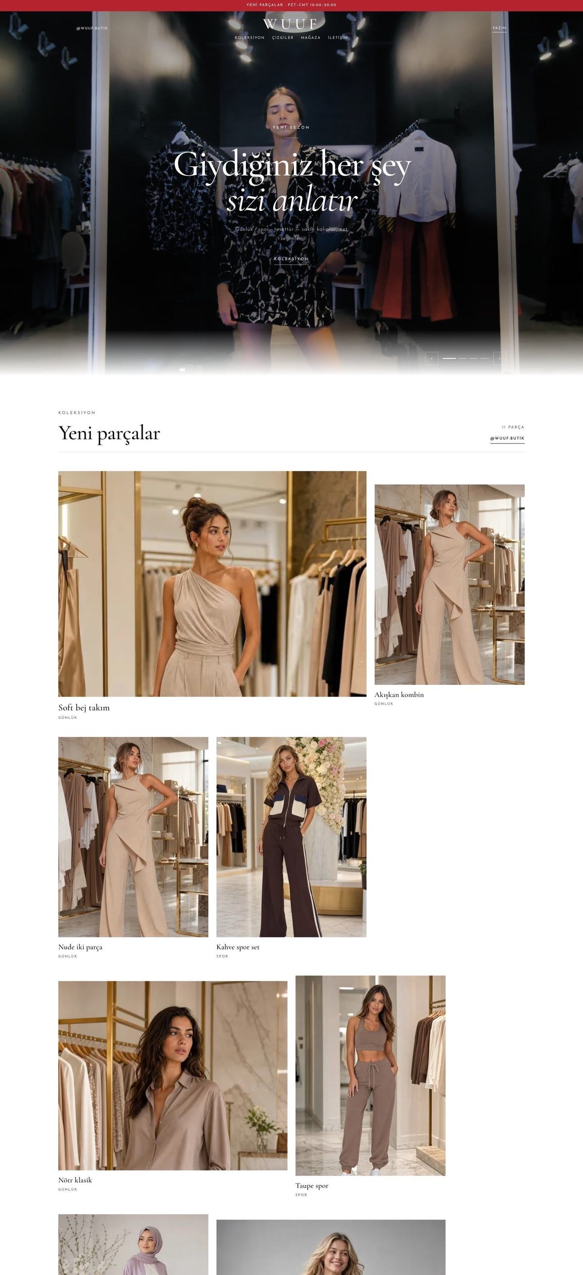 Wuuf Butik — desktop view